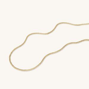 Mejuri - Curb Chain Necklace (14k Yellow Gold)